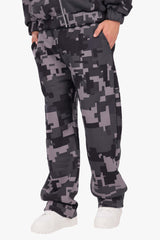 CAMO JOGGER BLACK ACID WASH