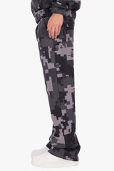 CAMO JOGGER BLACK ACID WASH