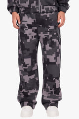 CAMO JOGGER BLACK ACID WASH