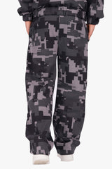 CAMO JOGGER BLACK ACID WASH