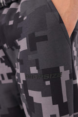 CAMO JOGGER BLACK ACID WASH
