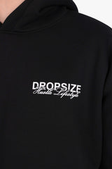 HEAVY OVERSIZE HUSTLE LIFESTYLE HOODIE BLACK