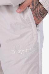 DROPSIZE SIDE STRIPE TRACK PANTS LIGHT GREY