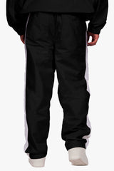 DROPSIZE SIDE STRIPE TRACK PANTS BLACK