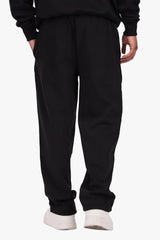 DOUBLE KNIT OPEN LEG JOGGER BLACK