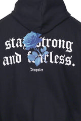 HEAVY OVERSIZE STAY STRONG HOODIE BLACK