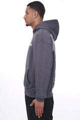 HEAVY OVERSIZE WIRE DOVE HOODIE STEEL GREY