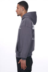 HEAVY OVERSIZE ENEMIES HOODIE STEEL GREY