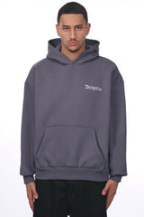 HEAVY OVERSIZE ENEMIES HOODIE STEEL GREY