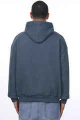 HEAVY OVERSIZE EMBO HOODIE STORMY WEATHER