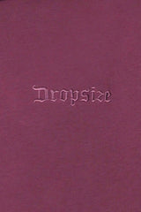 HEAVY OVERSIZE EMBO HOODIE MAUVE WINE