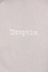 SUPER HEAVY OVERISZE BLANK ZIP HOODIE LIGHT GREY