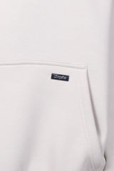 HEAVY OVERSIZE METAL PATCH HOODIE LIGHT GREY