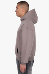 HEAVY OVERSIZE METAL PATCH HOODIE DRIFTWOOD