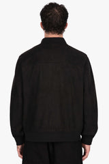 SUEDE BOMBER JACKET BLACK