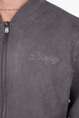 SUEDE BOMBER JACKET ANTHRACITE