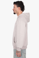 SUEDE BOMBER JACKET LIGHT GREY