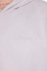 SUEDE BOMBER JACKET LIGHT GREY