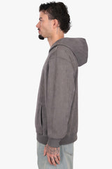 SUEDE BOMBER JACKET ANTHRACITE