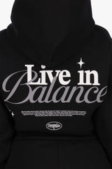 LIFE IN BALANCE WOMEN HOODIE BLACK