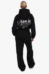 LIFE IN BALANCE WOMEN HOODIE BLACK