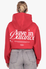 LIFE IN BALANCE WOMEN HOODIE RED