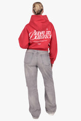 LIFE IN BALANCE WOMEN HOODIE RED