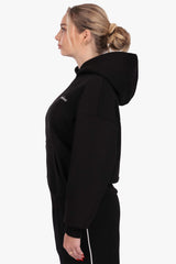DROPSIZE SOCIAL CLUB WOMEN HOODIE BLACK