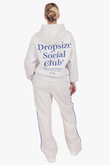 DROPSIZE SOCIAL CLUB WOMEN HOODIE GREY MELANGE