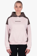TWO TONE WOMEN HOODIE PINK