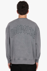 RAW EDGES CREWNECK ACID GREY