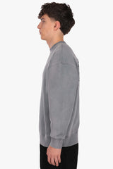 RAW EDGES CREWNECK ACID GREY