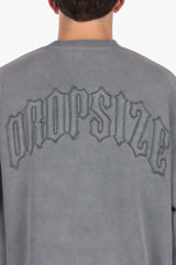 RAW EDGES CREWNECK ACID GREY