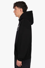 HEAVY OVERSIZE RHINESTONE MOTIV HOODIE BLACK