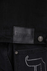 SINGLE POCKET JEANS JACKET BLACK WASHED
