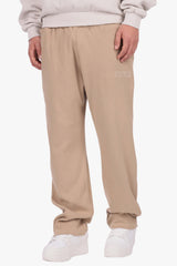 RIB OPEN LEG JOGGER BEIGE