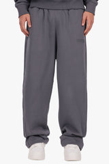 OPEN LEG JOGGER CONTRAST SIDESTRIPE STEEL GREY