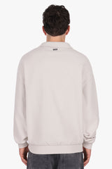 STRUCTURED POLOSHIRT ACID LIGHT GREY