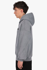 OVERSIZE ZIPPER VINTAGE LOOK GREY