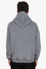 OVERSIZE ZIPPER VINTAGE LOOK GREY