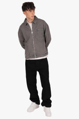 SINGLE POCKET JEANS JACKET GREY WASHED