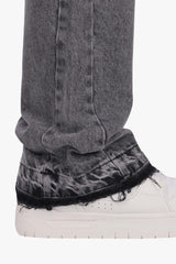 FLARE FIT JEANS ICE GREY