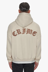 HEAVY OVERSIZE CRIME HOODIE COCONUT MILK