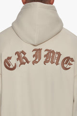 HEAVY OVERSIZE CRIME HOODIE COCONUT MILK