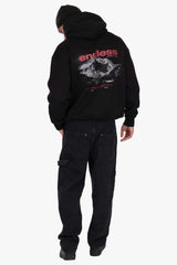 STRAIGHT LEG CARPENTER DETAIL JEANS BLACK