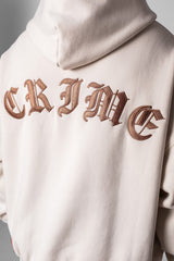HEAVY OVERSIZE CRIME HOODIE COCONUT MILK