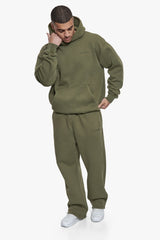 HD OPEN LEG JOGGER ACID WASHED OLIVE