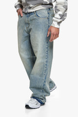 OPEN LEG JEANS LIGHT BLUE