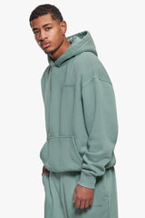 HEAVY OVERSIZE HD LOGO HOODIE  WASHED SAGE