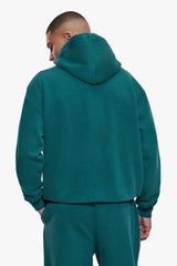 HEAVY OVERSIZE HD LOGO HOODIE  WASHED TEAL